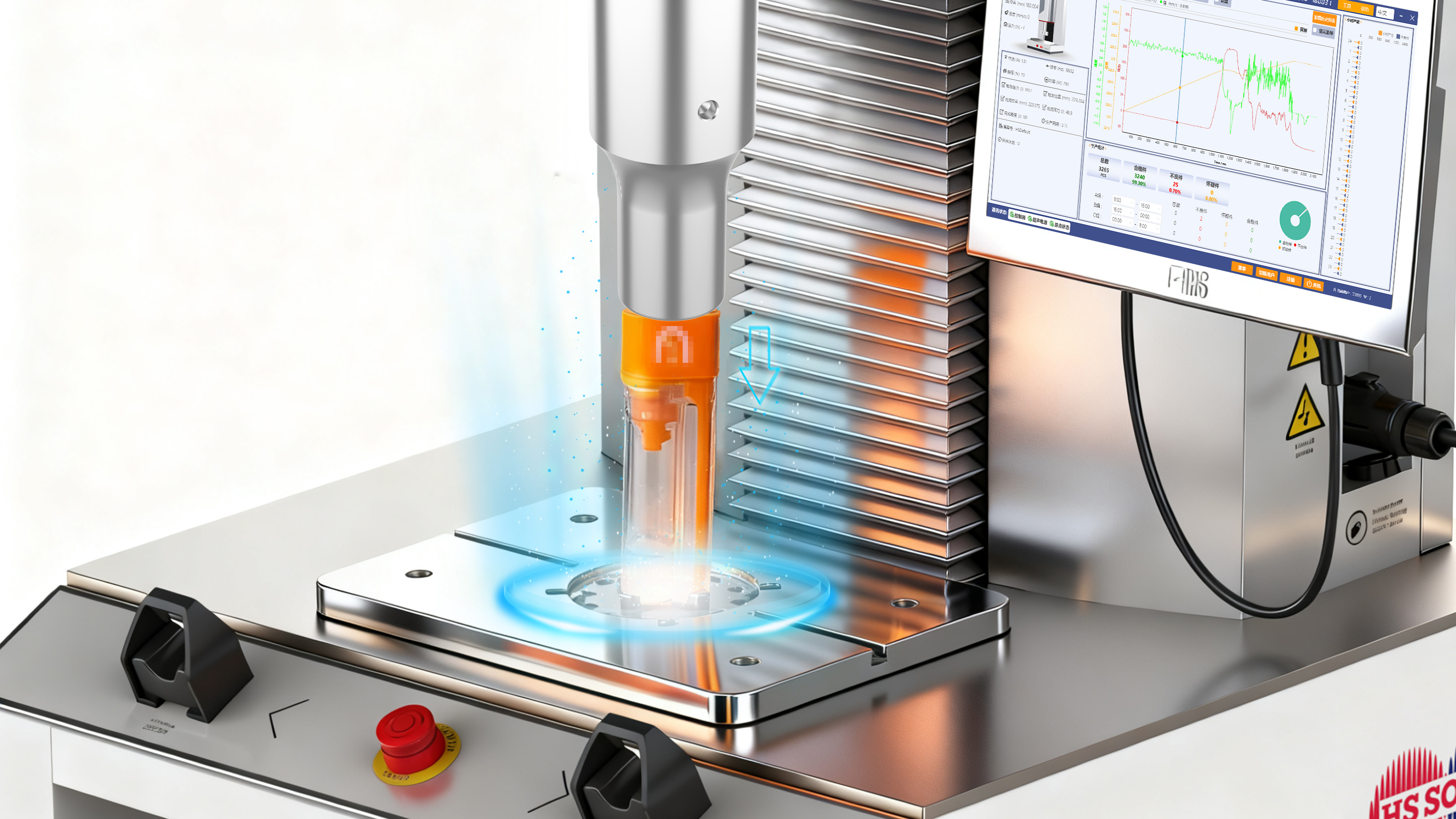 超声波塑焊机工作场景